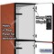 Salsbury Industries 3 Tier Designer Locker, 54"Wx76"Hx24"D, 9 Door, Cherry 18-23364CHE - alternate 4